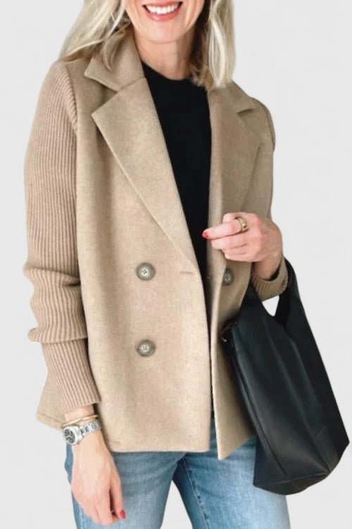 Women's Wool Blazer - Khaki