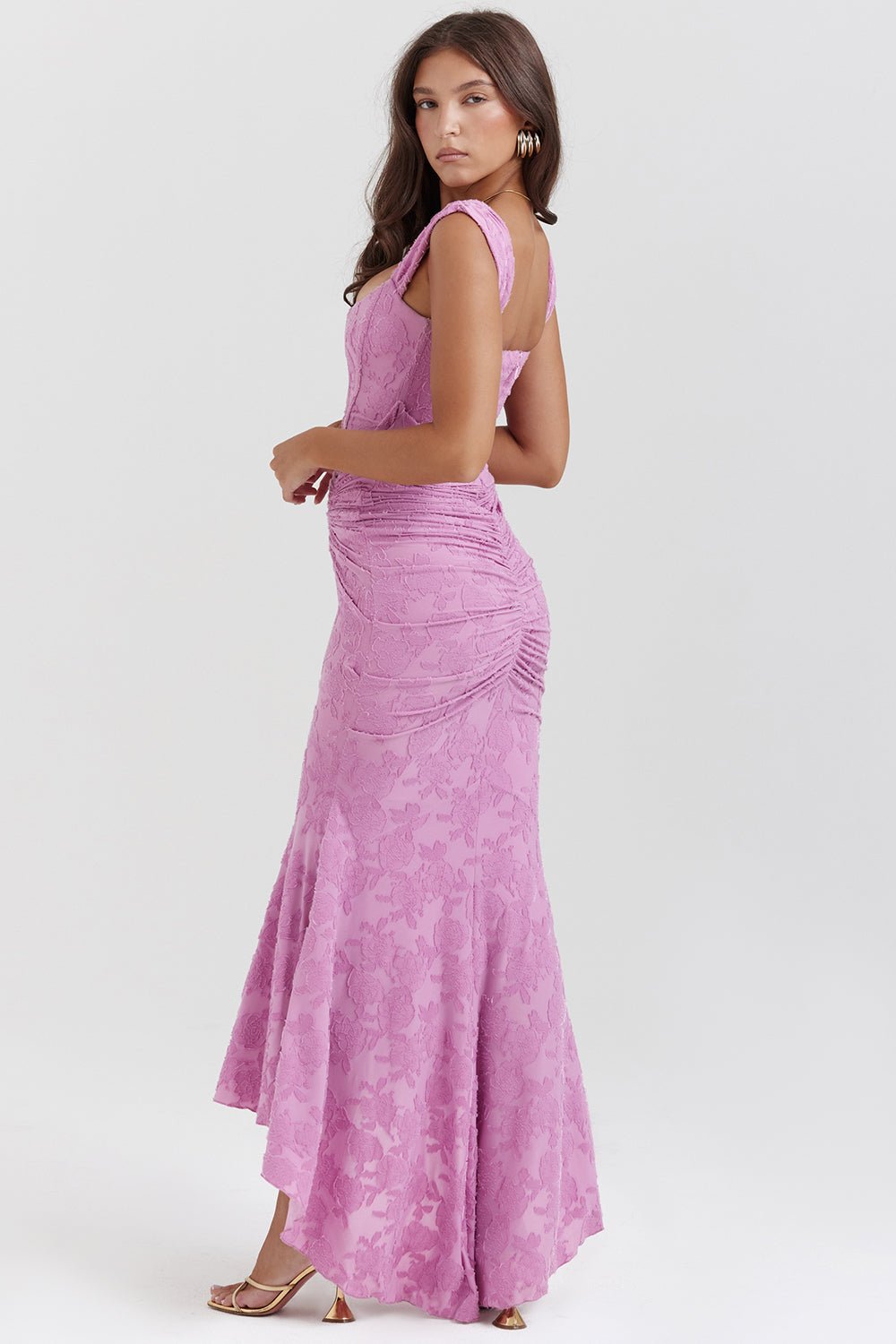 Women's Floral Bodycon Party Gown