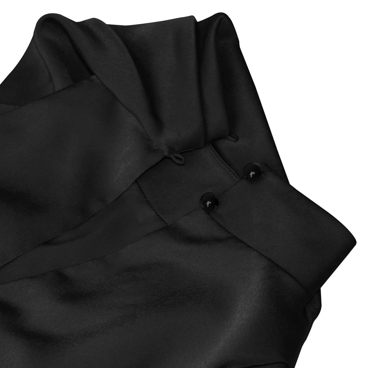 Women's Satin Halter Wrap Mini Party Dress