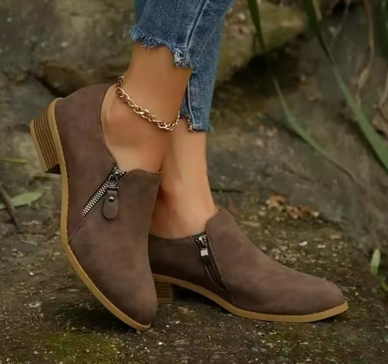 Women's Faux Leather Ankle Boots