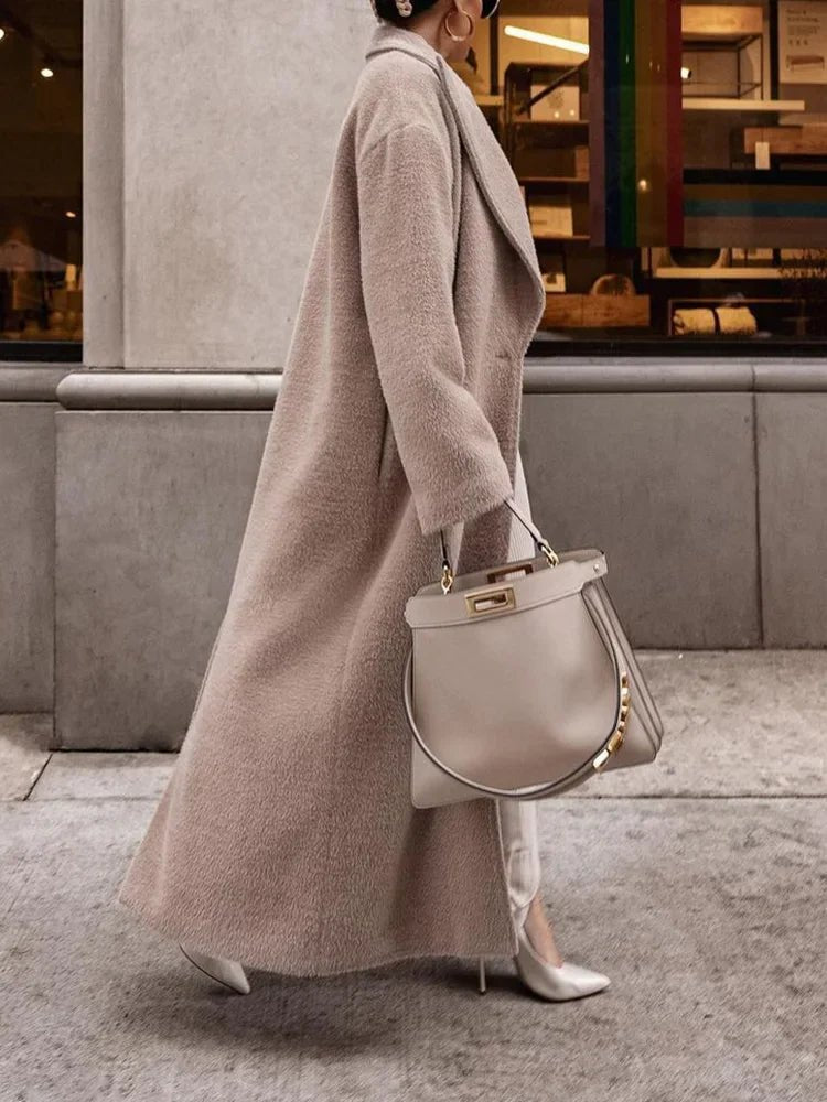 Women's Oversized Longline Wool Coat