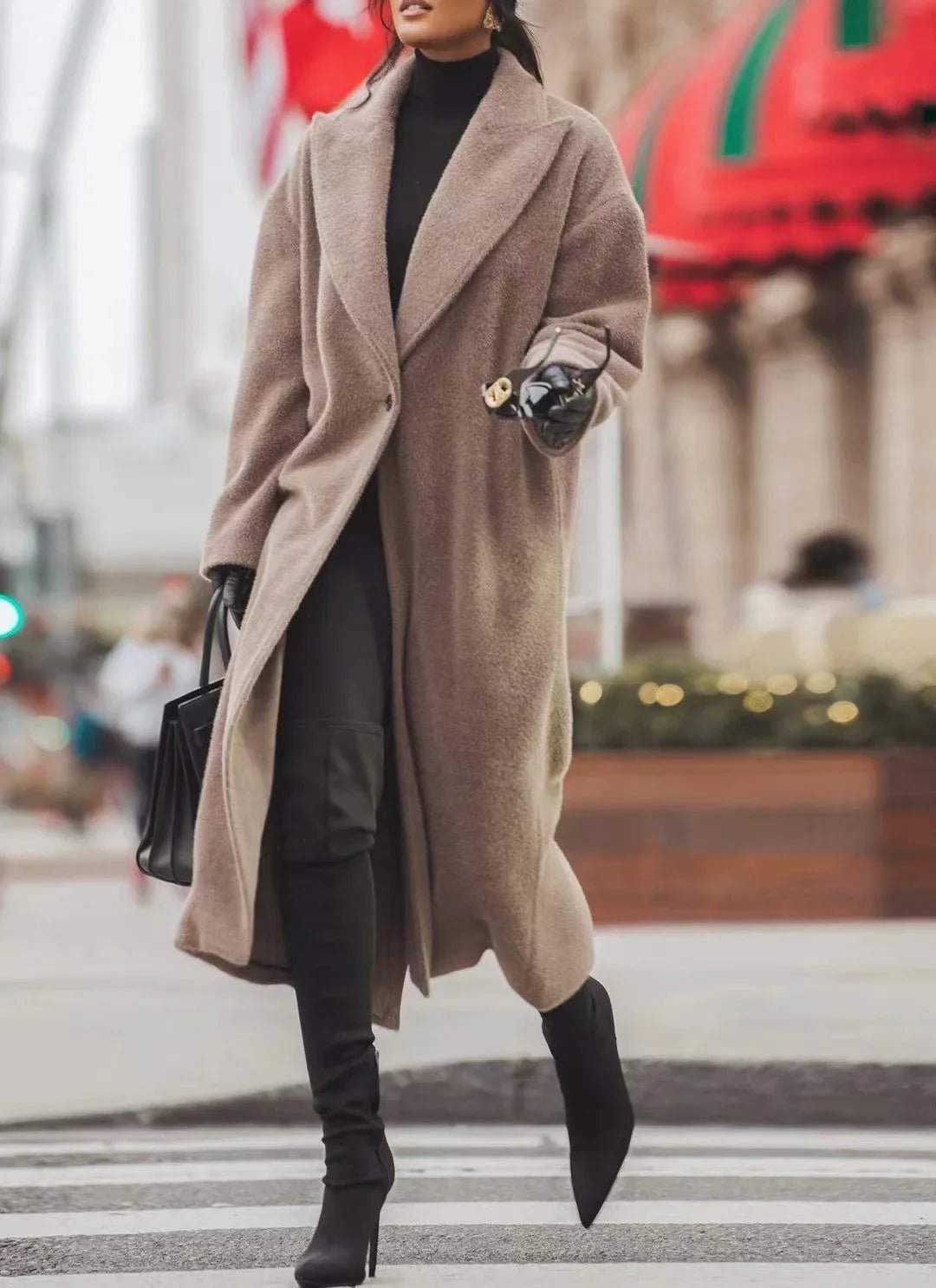 Women's Oversized Longline Wool Coat