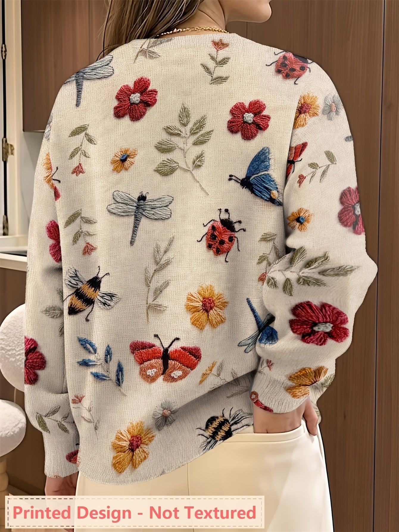Women's Floral Jumper