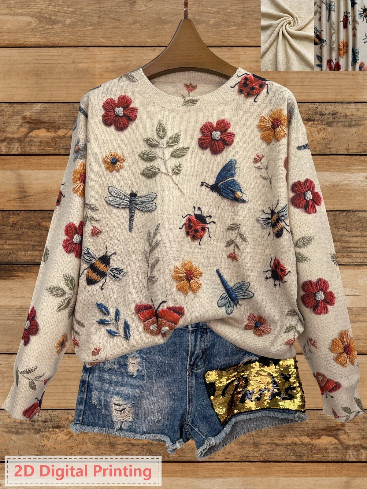 Women's Floral Jumper