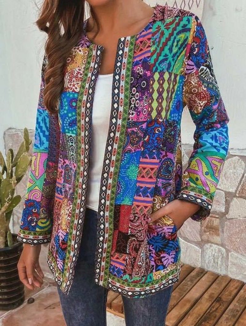 Women's Paisley Jacket - Blue