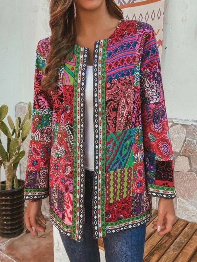 Women's Paisley Jacket - Red