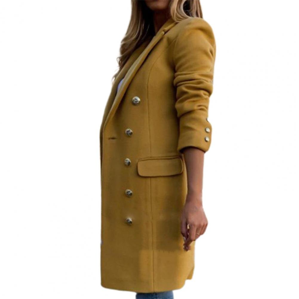 Women's Straight Longline Wool Coat