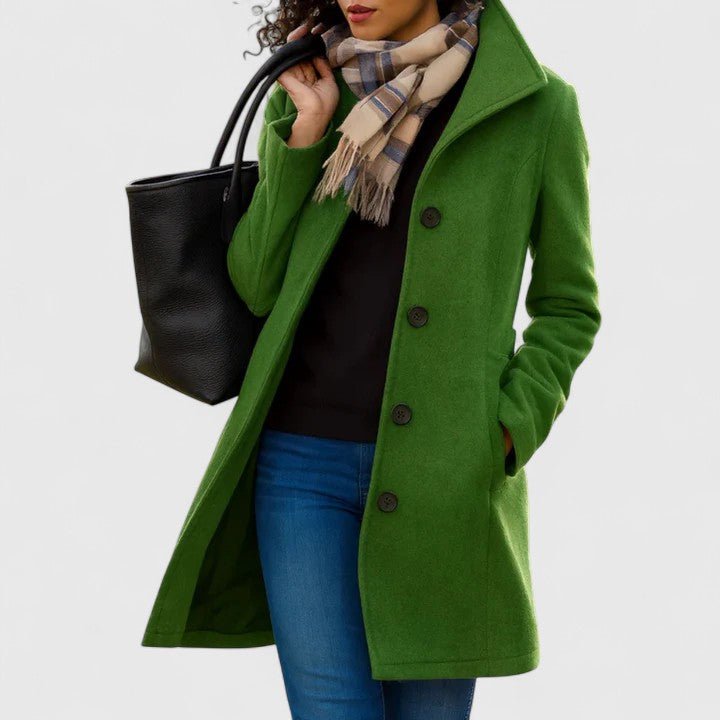 Women's Wool Coat - Green