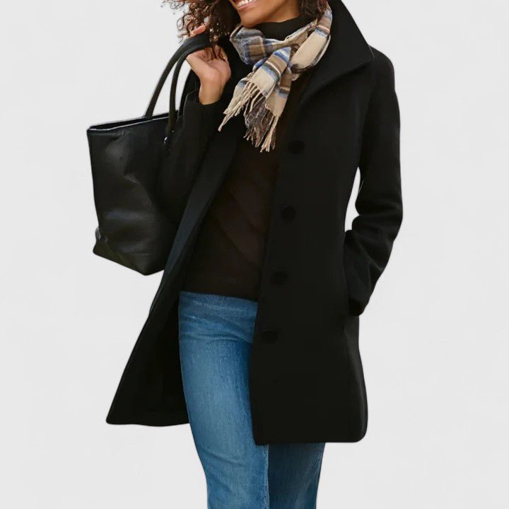 Women's Wool Coat - Black