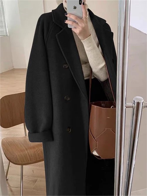 Women's Oversized Wool Trench Coat