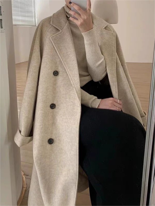 Women's Oversized Wool Trench Coat