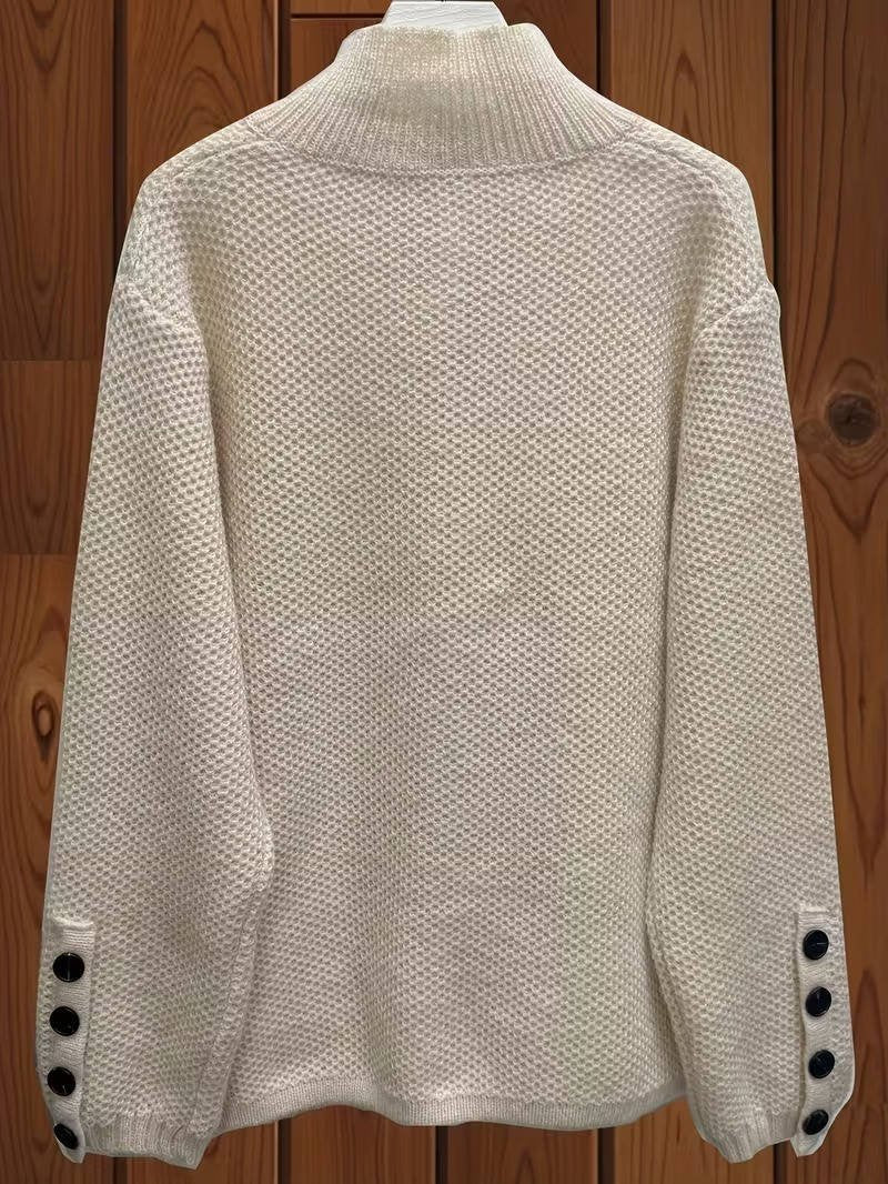 Women's Wool Waffle-Knit Jacket