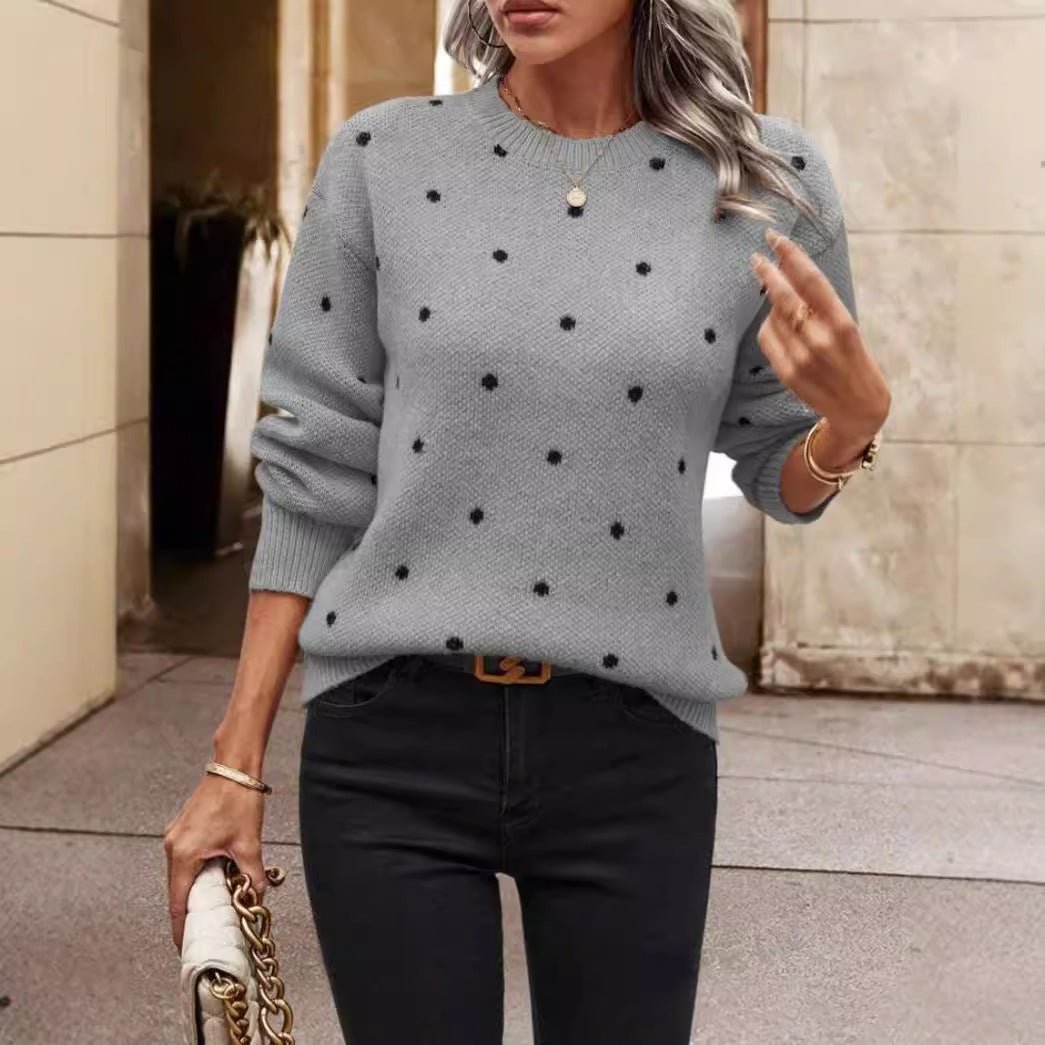 Women's Knit Jumper - Slate Gray