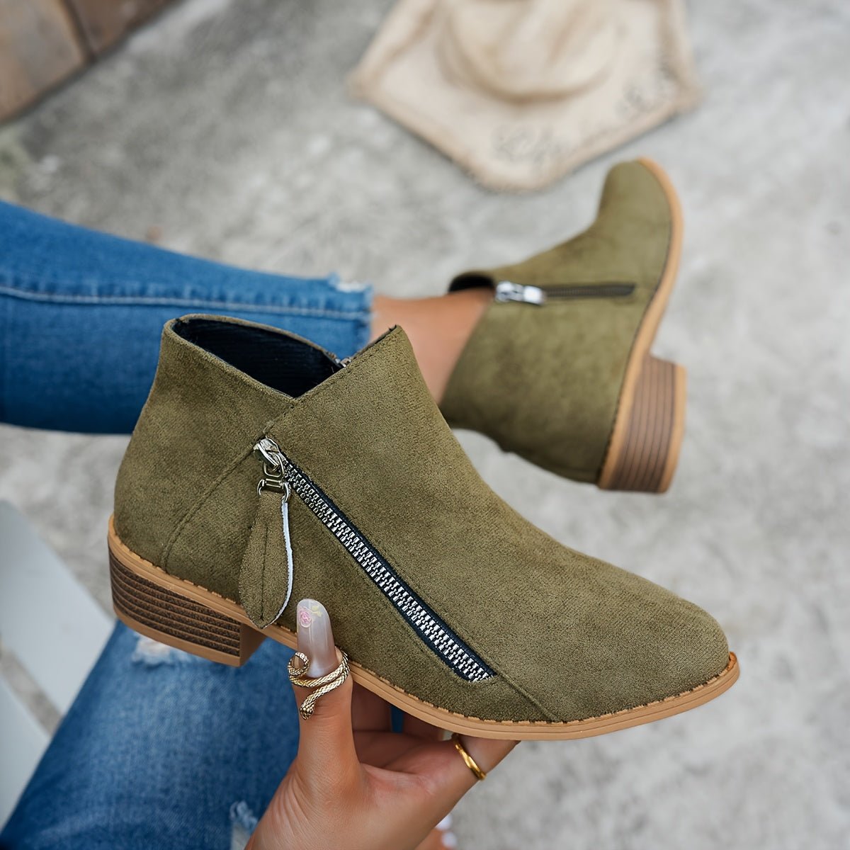 Women's Suede Ankle Boots