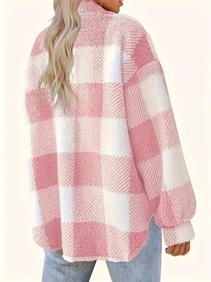 Women's Plaid Teddy Shacket