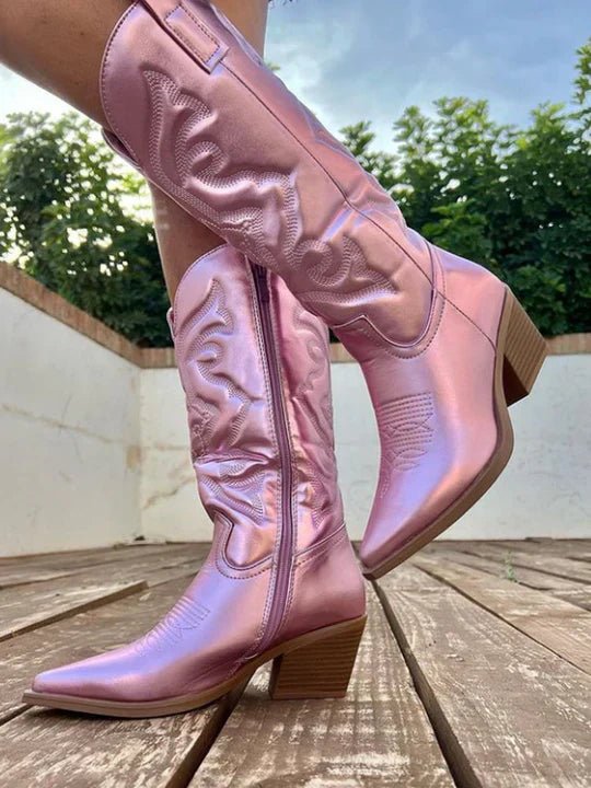 Women's Embroidered Western Cowboy Boots