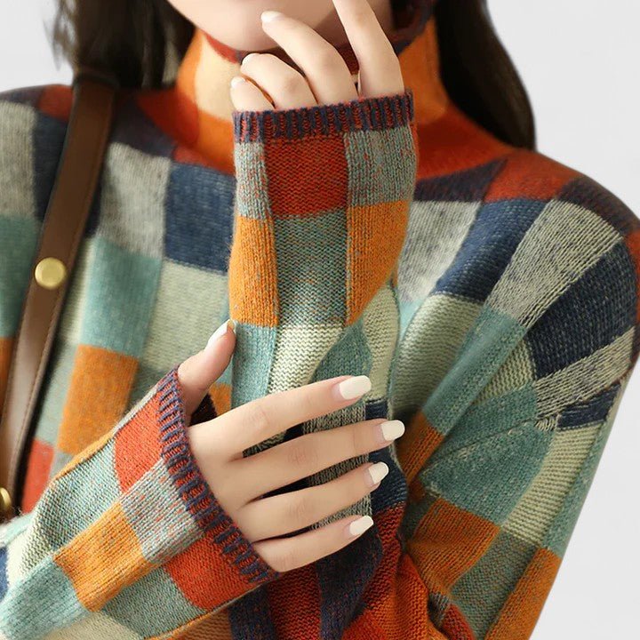 Women's Plaid Wool Jumper