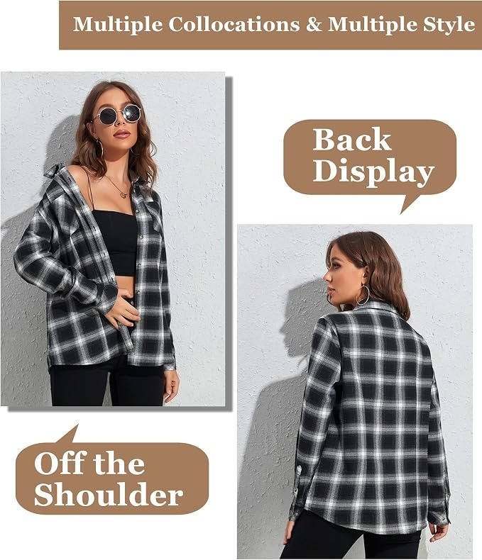 Women's Plaid Flannel Shacket