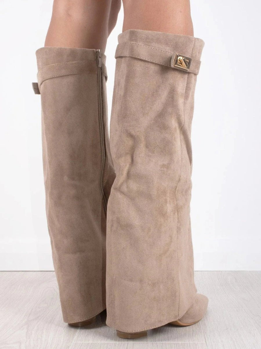 Women's Suede Knee-High Boots
