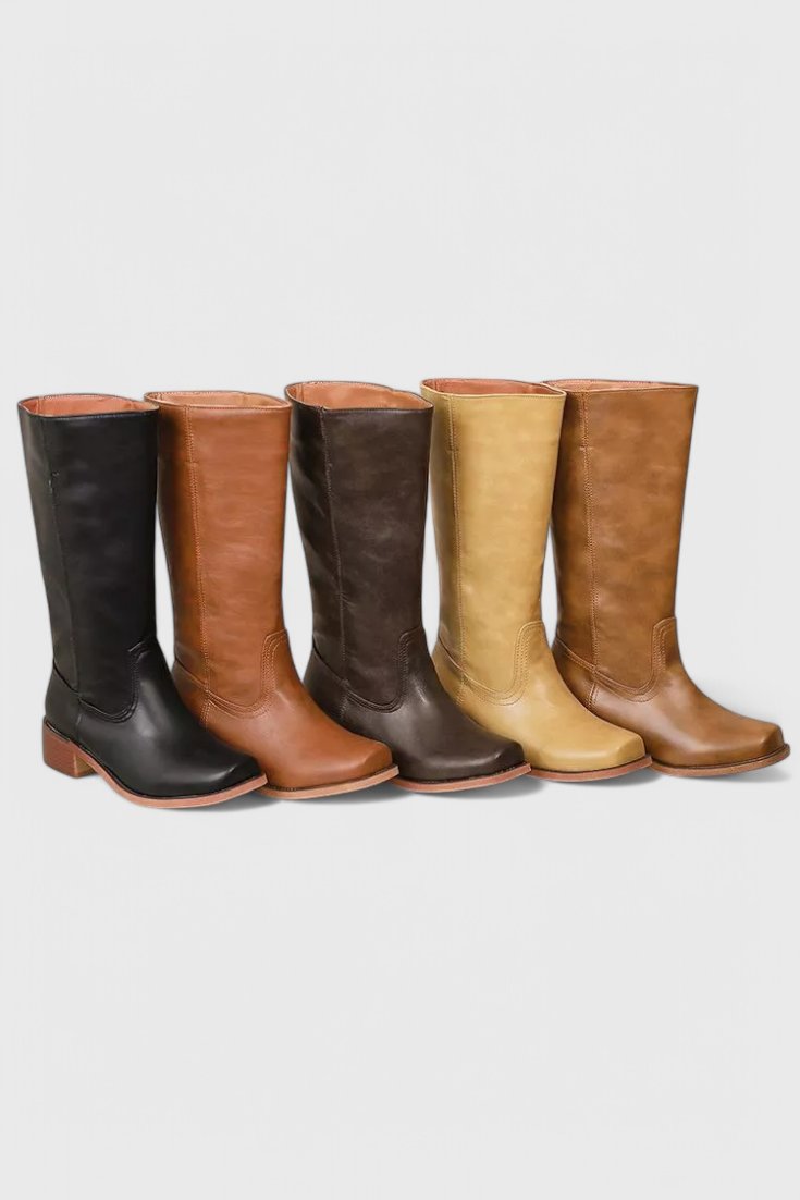 Women's Leather Knee-High Boots