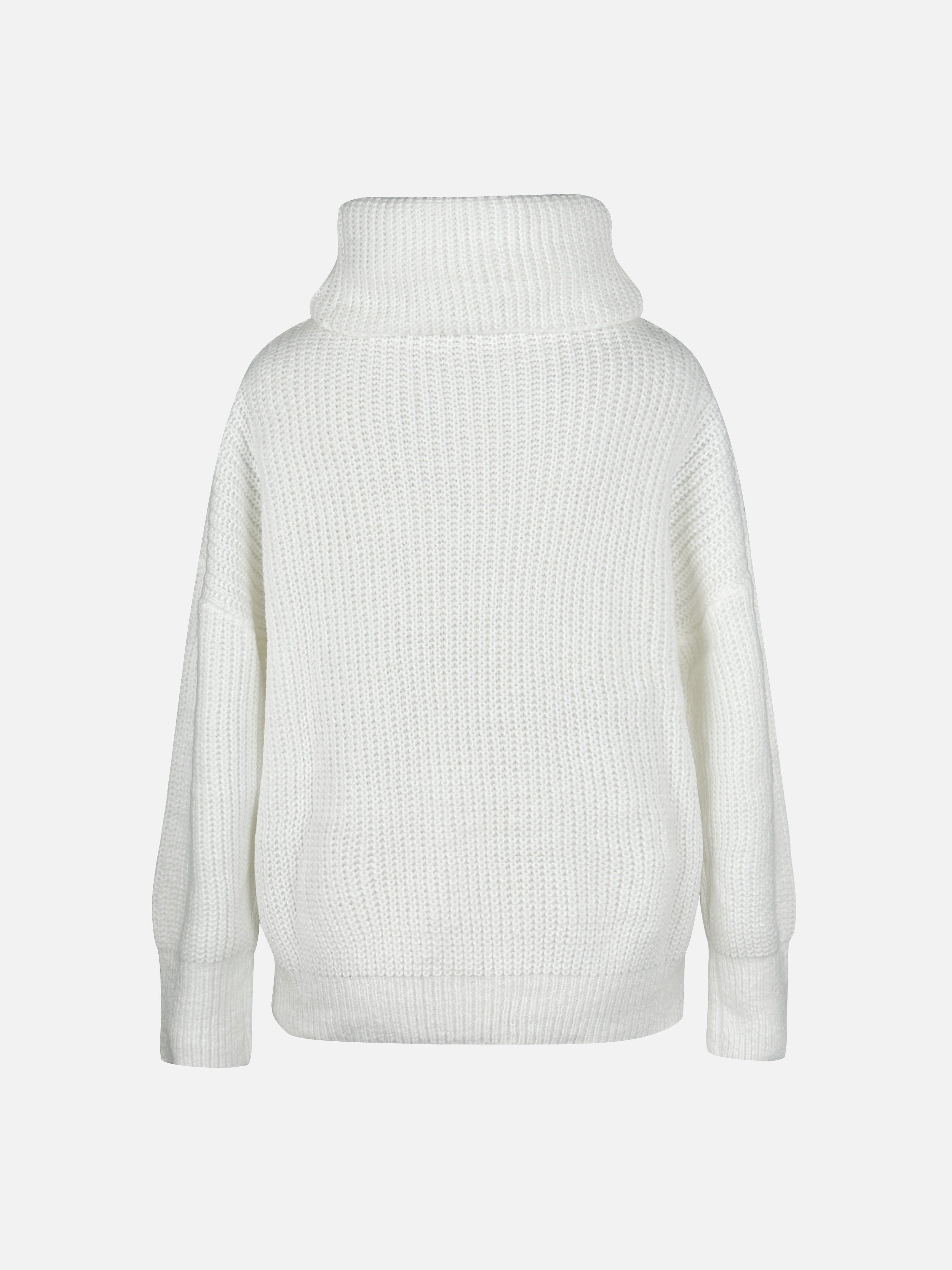 Women's Chunky Oversized Ribbed Roll Neck Jumper