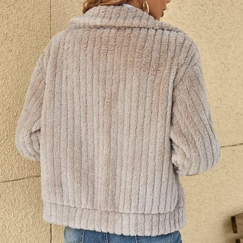 Women's Oversized Fleece Teddy Jacket