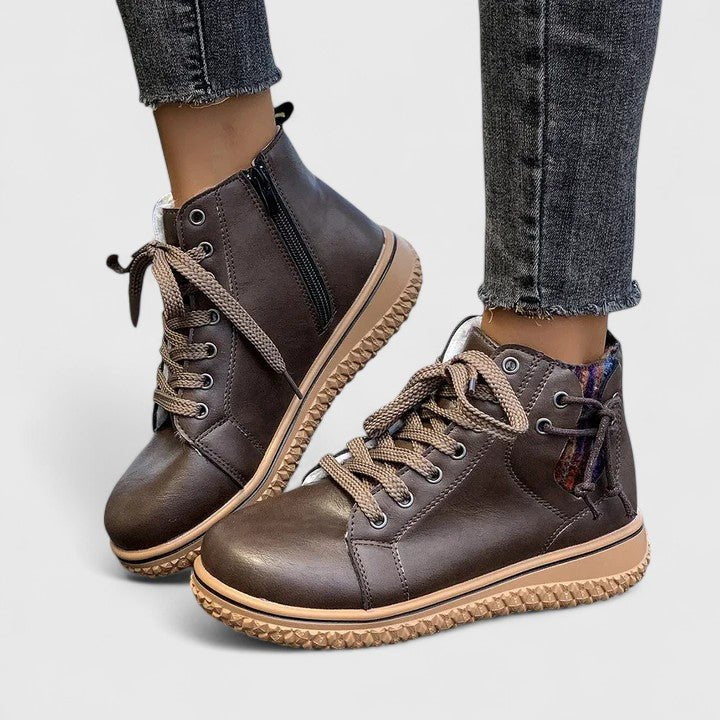 Women's Faux Leather Ankle Boots