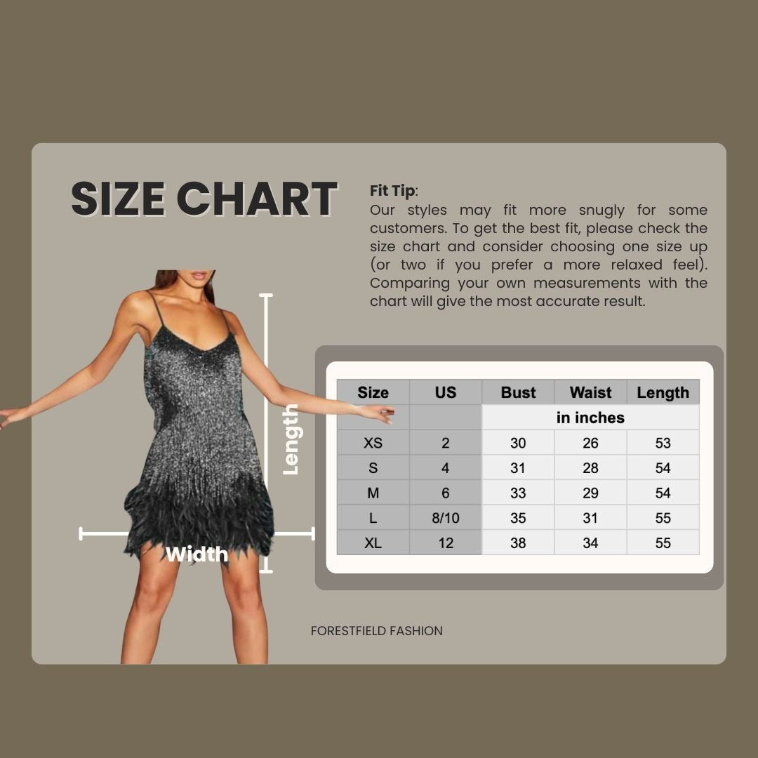 Women's Fringe Sequin Mini Party Dress
